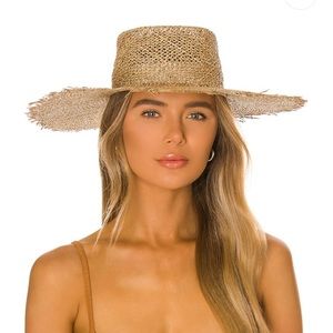Lack of Color Sunnydip Fray Boater Hat